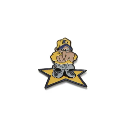 HALF EVIL  LAKERS CARTOON PIN